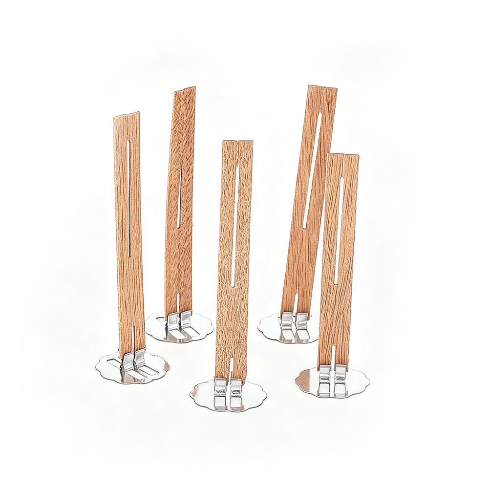 5pcs Natural Slotted Wooden Ca - Candle Supplies Beeswax 评论和价格