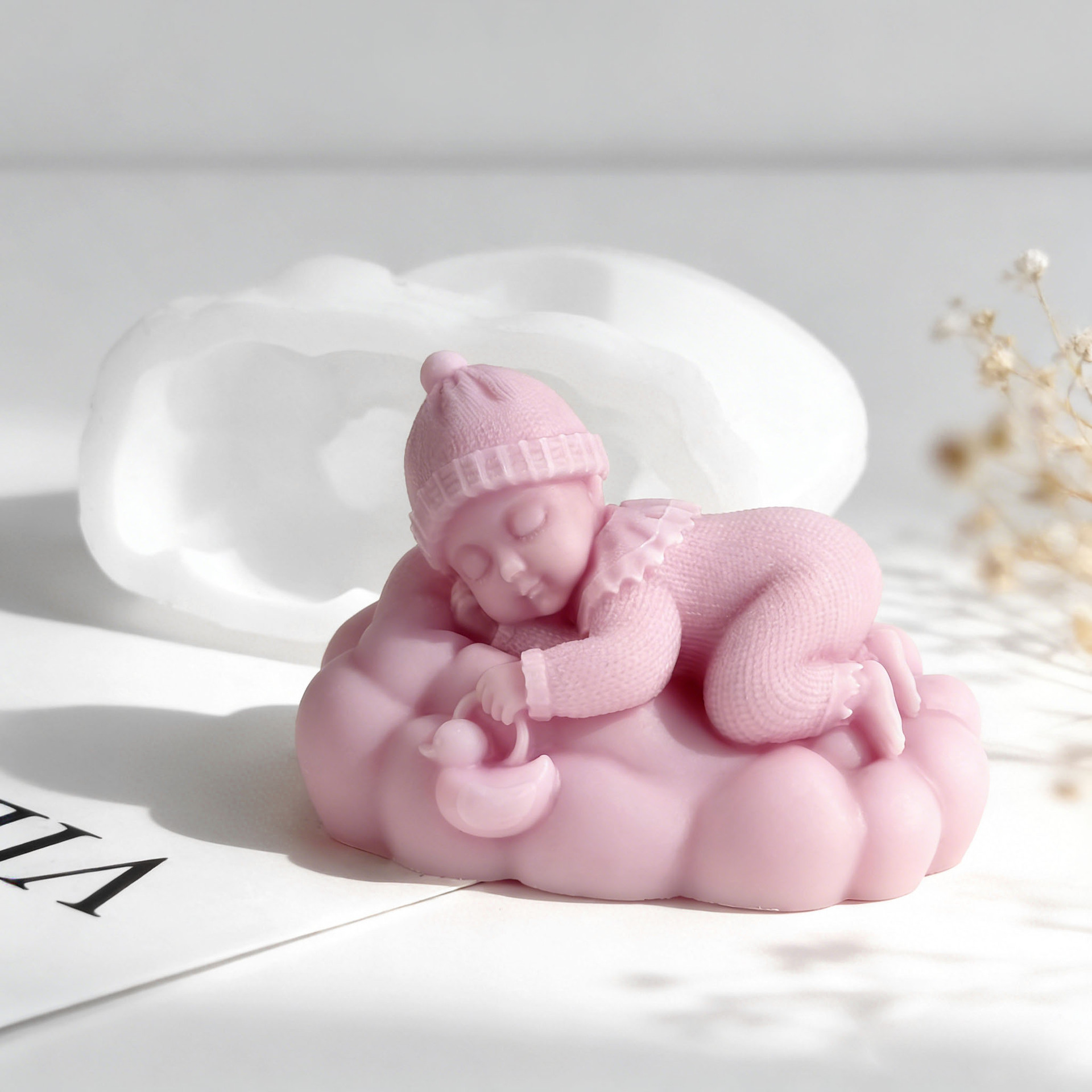 DIY Sleeping Baby Silicone Can - Candle Supplies Storage 评论和价格