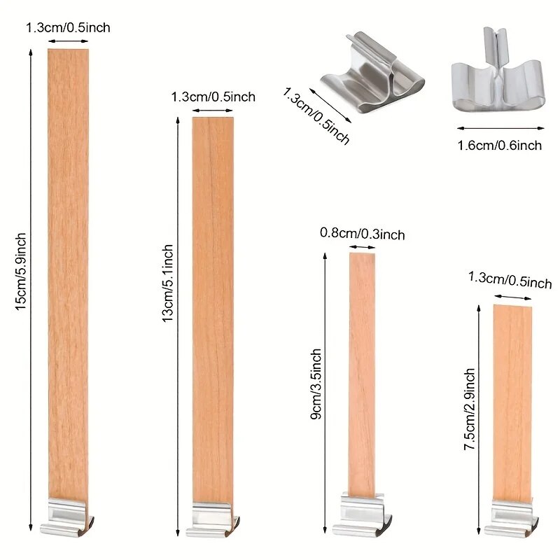 30pcs High Quality Wooden Cand - Candle Supplies Beeswax 评论和价格