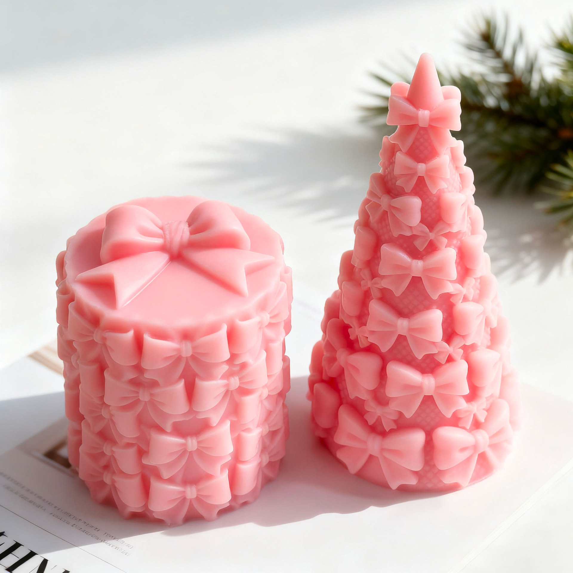 3D Bow Tie Christmas Tree Gift - Candle Supplies Storage 评论和价格