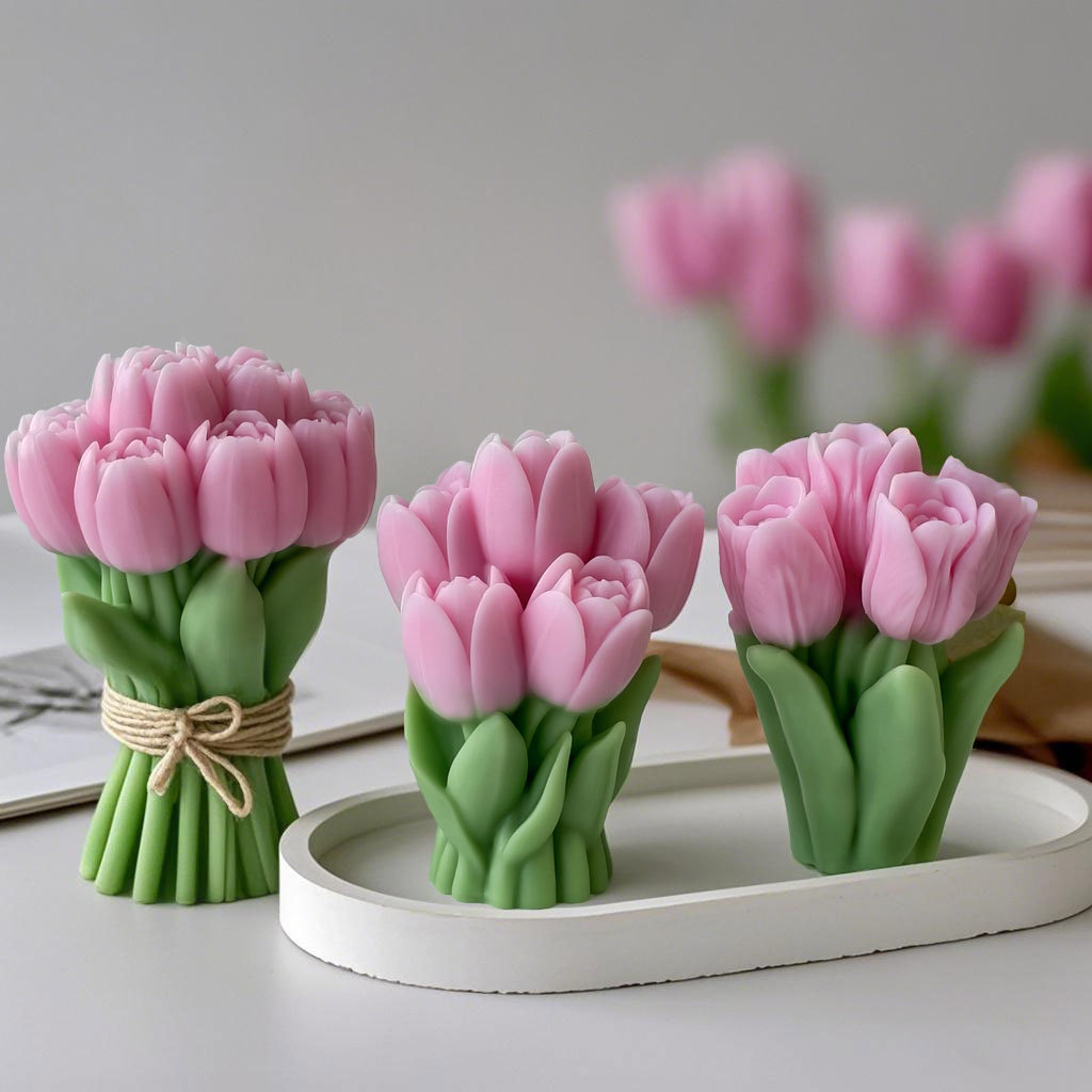 Valentine's Day Gift Tulip Bou - Candle Supplies Storage 评论和价格