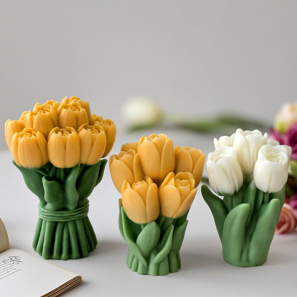Valentine's Day Gift Tulip Bou - Candle Supplies Storage 评论和价格