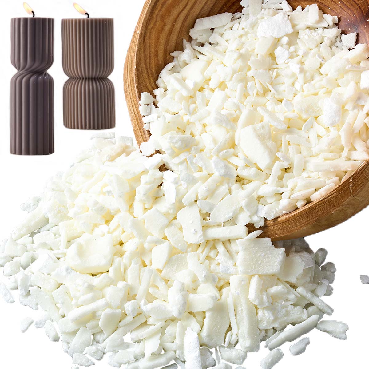 1 Pounds Pure White Soy Wax Fo - Candle Supplies Storage 评论和价格