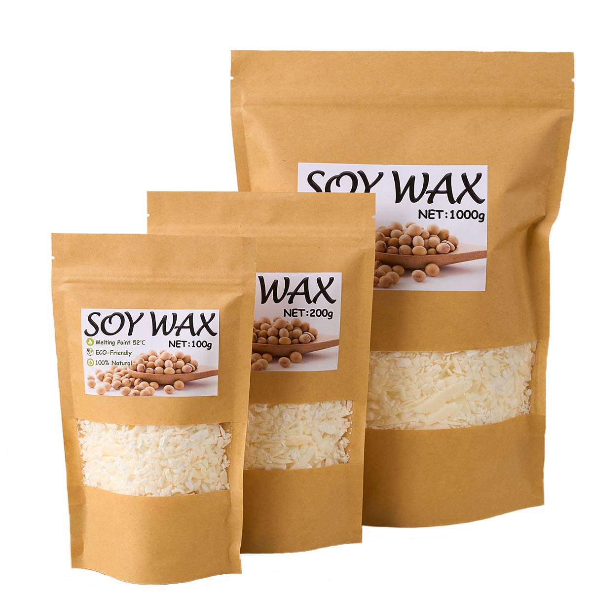 1 Pounds Pure White Soy Wax Fo - Candle Supplies Storage 评论和价格