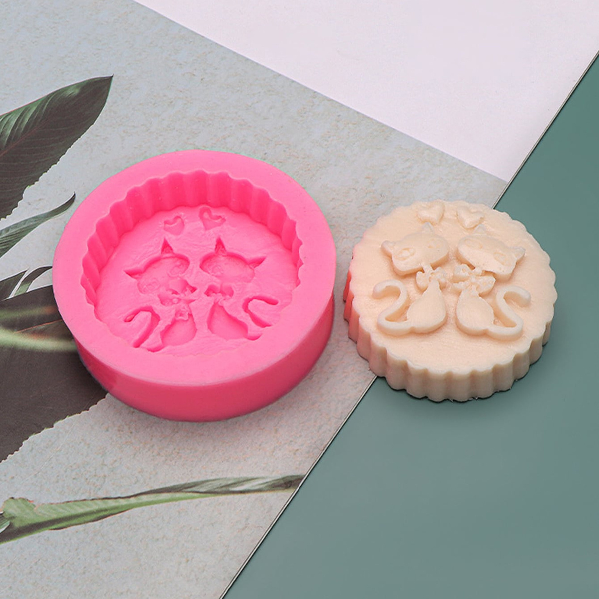 1-Piece Silicone Cat Soap Mold - Candle Supplies Storage 评论和价格
