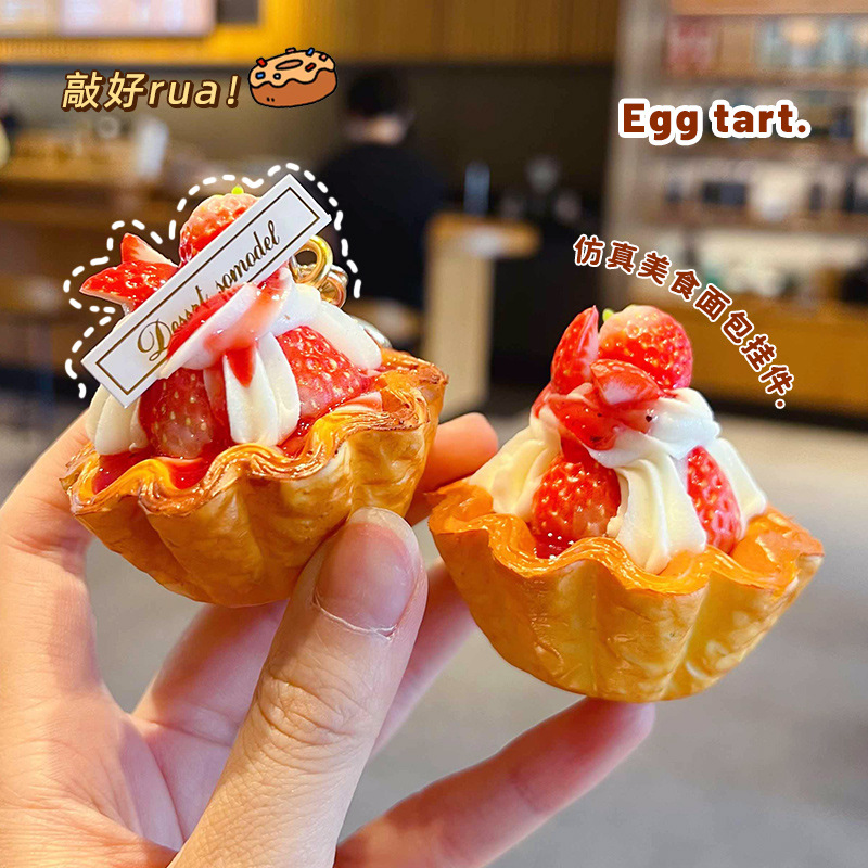 Creative PU Strawberry Egg Tar - Candle Shop 评论和价格