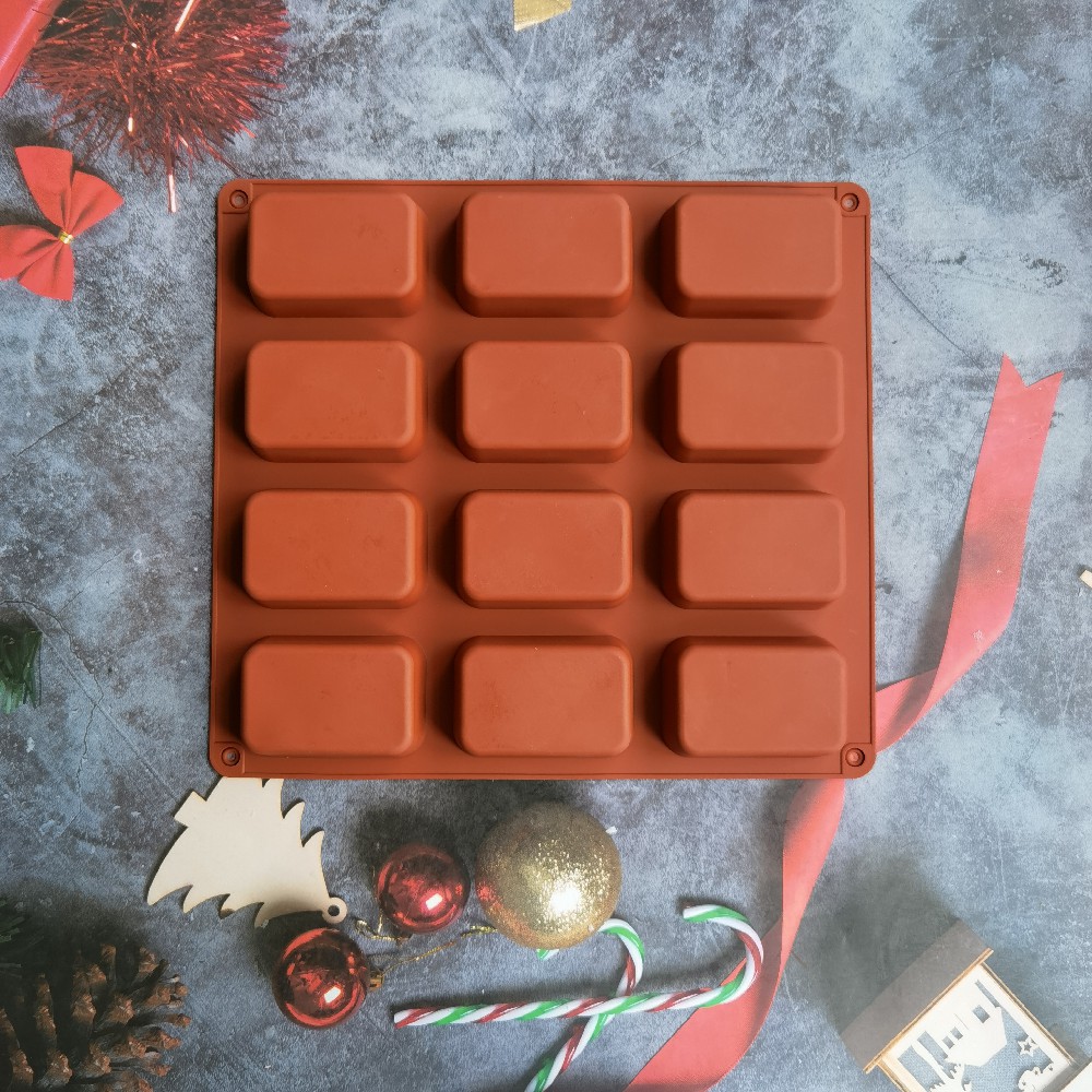 12 Cavity Square Silicone Soap - Candle Supplies Storage 评论和价格