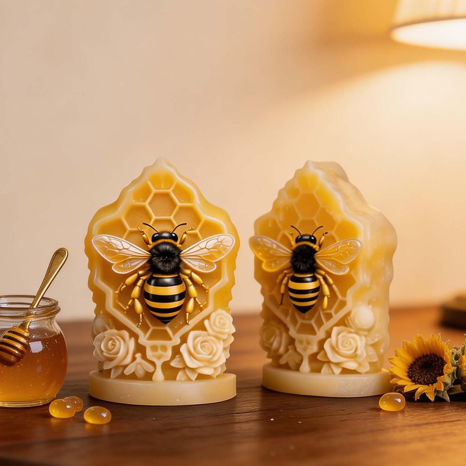 Honey Comb Silicone Mold 3D Ho - Candle Supplies Beeswax 评论和价格