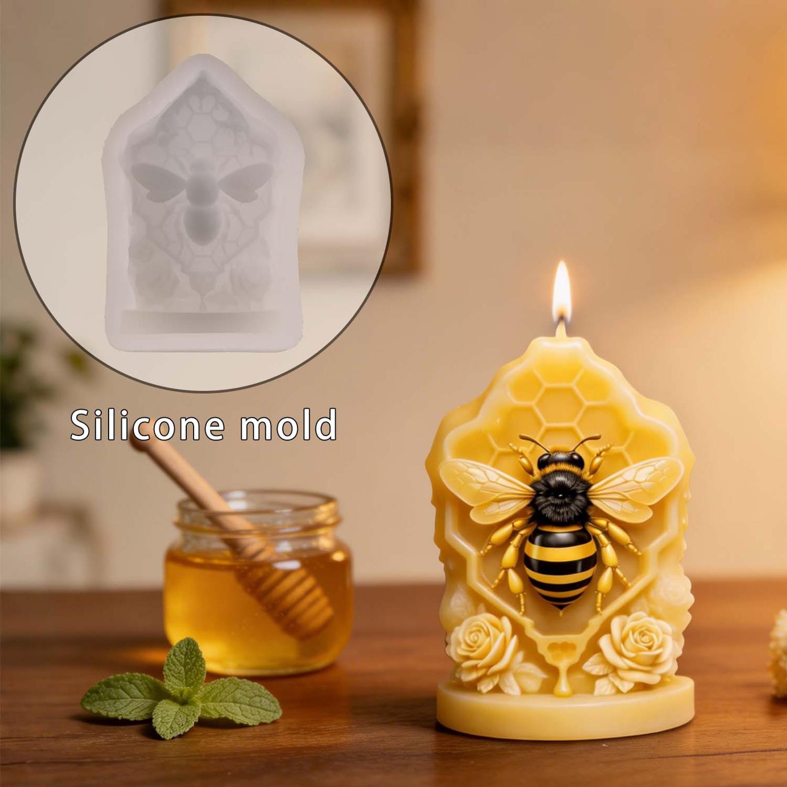 Honey Comb Silicone Mold 3D Ho - Candle Supplies Beeswax 评论和价格
