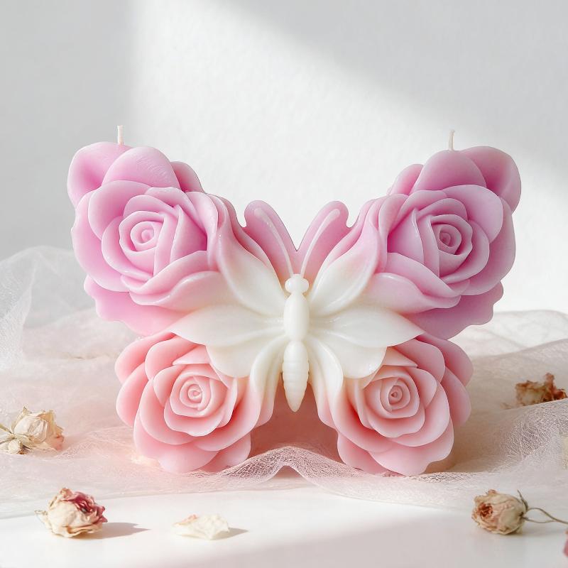 DIY Rose Butterfly Form Silico - Candle Supplies Storage 评论和价格