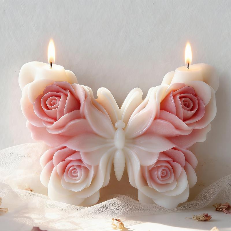 DIY Rose Butterfly Form Silico - Candle Supplies Storage 评论和价格