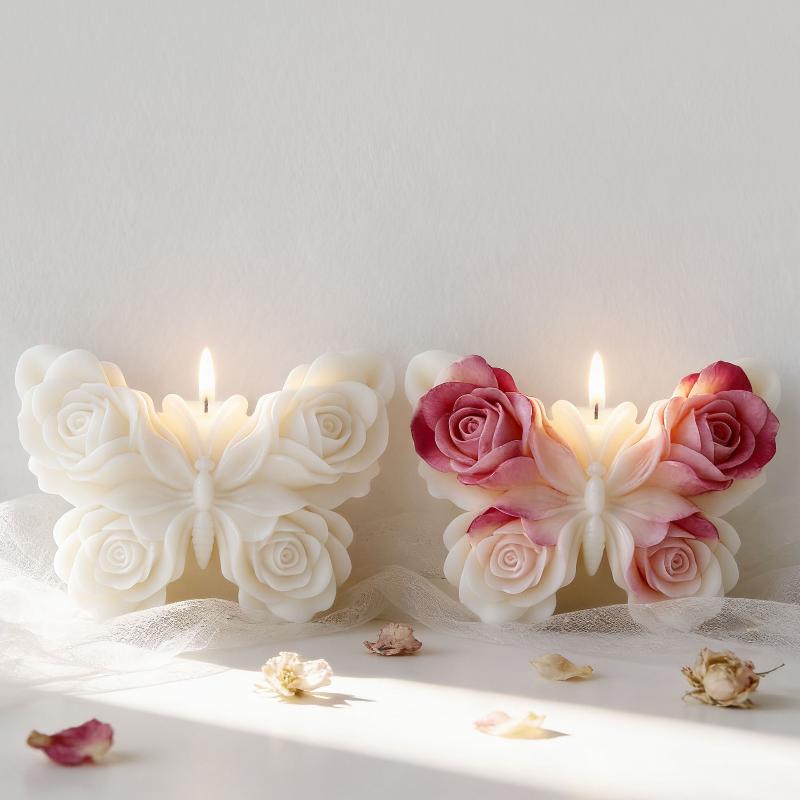 DIY Rose Butterfly Form Silico - Candle Supplies Storage 评论和价格