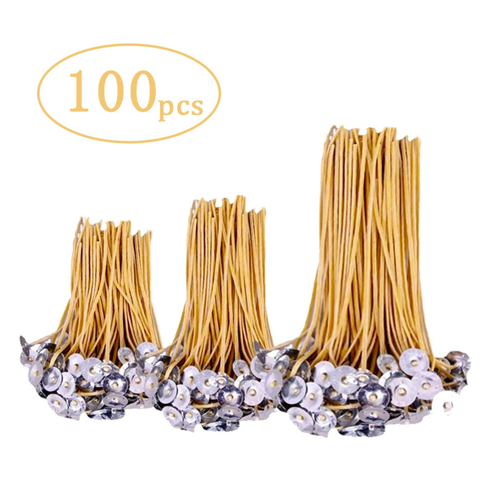 100Pcs Beeswax Candle Wicks 9- - Candle Supplies Beeswax 评论和价格