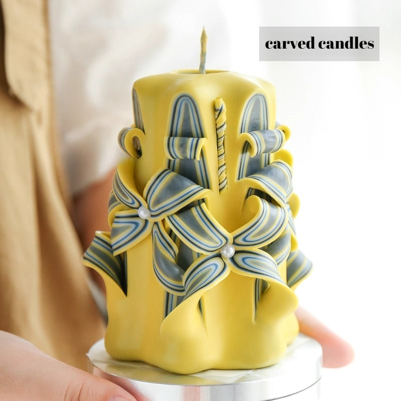 1KG Carved Scented Candle Raw  - Candle Supplies Beeswax 评论和价格