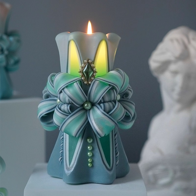 1KG Carved Scented Candle Raw  - Candle Supplies Beeswax 评论和价格